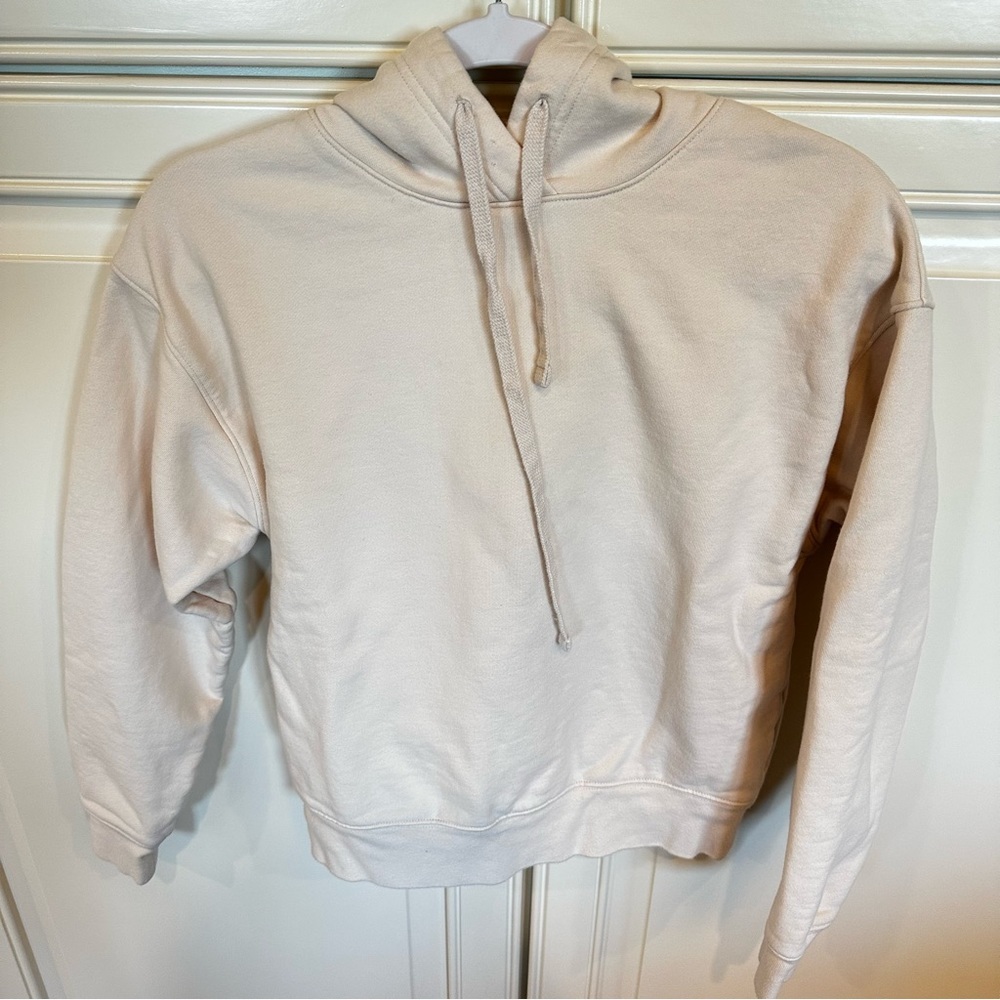 Girlfriend Collective Pale Light Pink Women’s Pullover Hoodie Sweatshirt Hooded